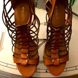 Authentic Coach Josey Caged stiletto